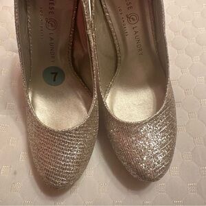 Chinese Laundry Shimmering Gold Pumps